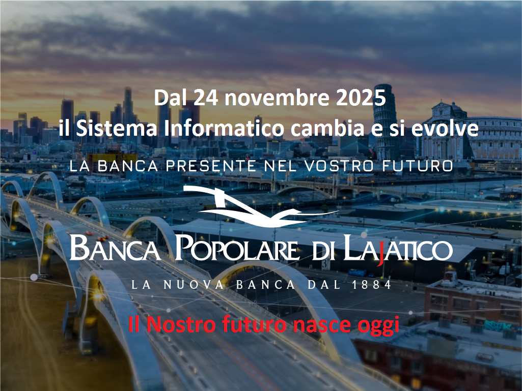 Dal 24 novembre 2025 il sistema Informatico cambia e si evolve.